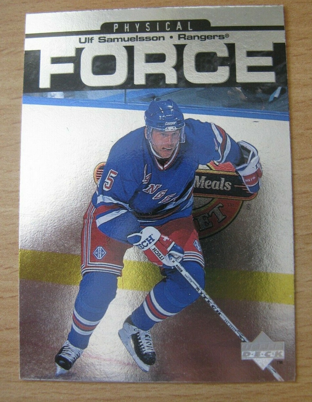 1997-98 Upper Deck Physical Force Foil Ulf Samuelsson #395 New York Rangers