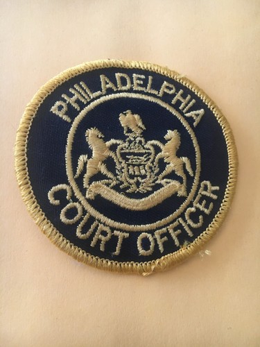 Court Officer Philadelphia Pennsylvania Police Patch