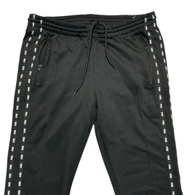 Pink By Victoria's Secret Black LOGO Track Skinny Pants with Zip Size Medium