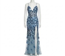 Jovani Cut Glass Embellished Prom Dress Light Blue