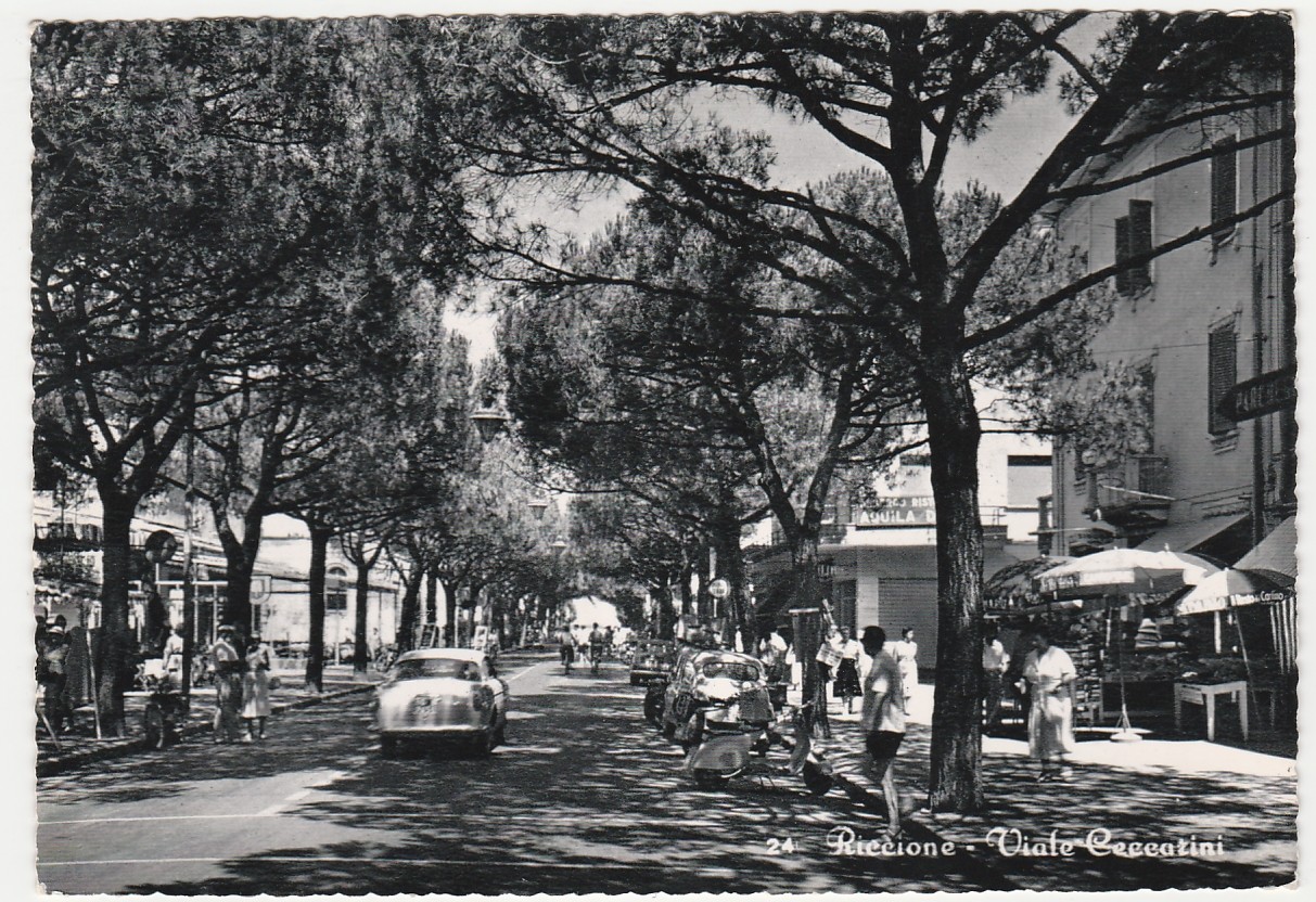 RICCIONE - RIMINI - VIALE CECCARINI - VIAGG. 1959 -29369-