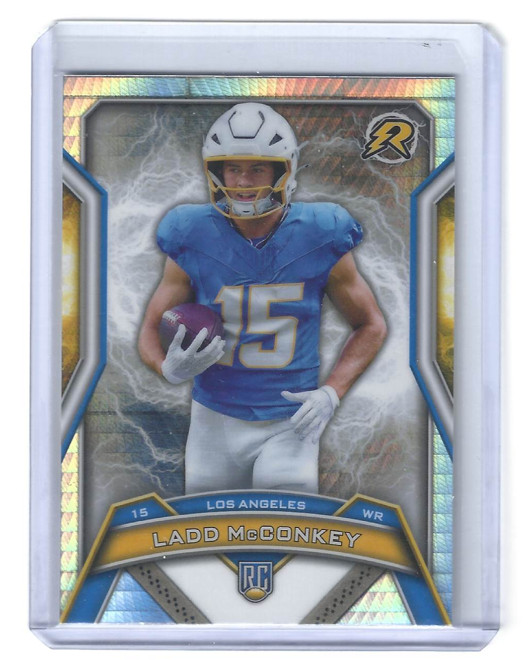 2024 Topps Resurgence - Ladd McConkey #154 Hyper Prism Refractor (RC) Rookie