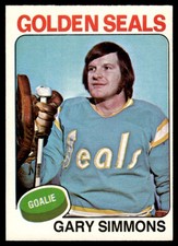 1975-76 O-Pee-Chee Vintage Hockey Gary Simmons #29 VIEW SCAN