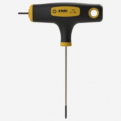 Felo Dual Metric Hex T-Handle, 2.0 mm x 100 mm