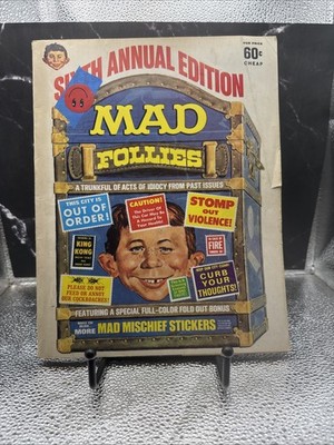 Mad Magazine Follies Magazine Sixth Annual Edition Mischief Stickers Included