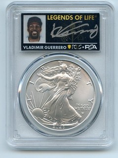 2026 $1 American Silver Eagle PCGS MS70 FS Legends of Life Vladimir Guerrero