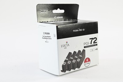 Canon PGI-72 Pro Lucia Ink for Pixma Pro-10 (4 Pack) #G614