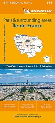 Ile-de-France - Michelin Regional Map 514