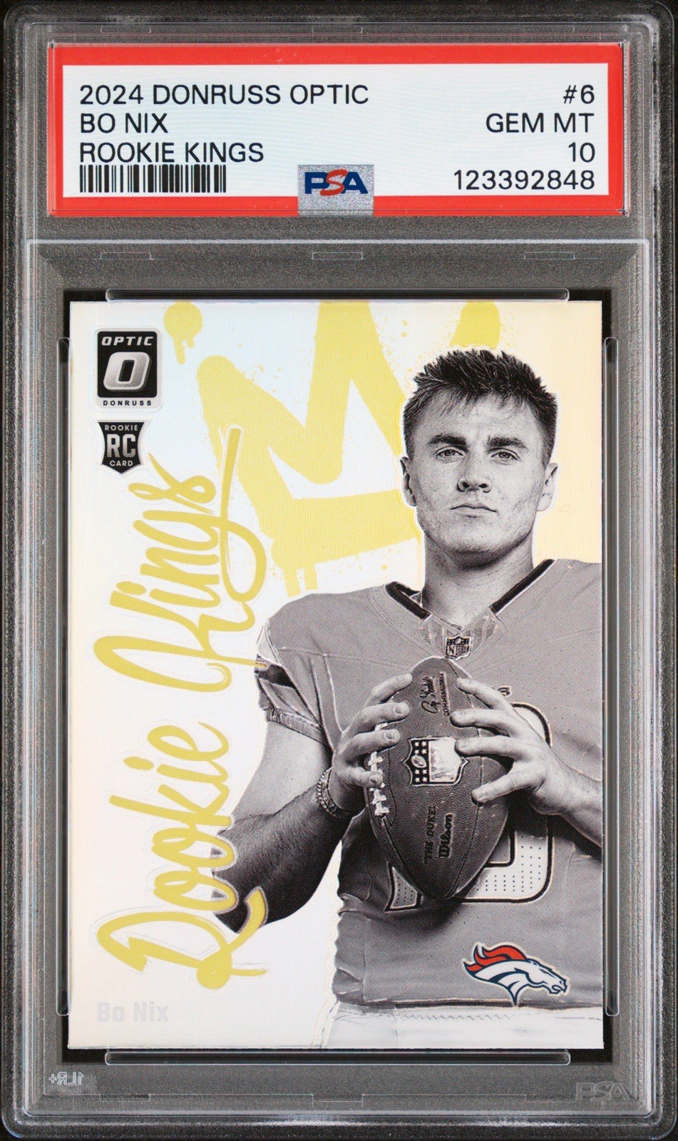 Bo Nix Panini Donruss Optic Rookie Kings #6 Base