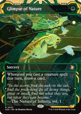 Glimpse of Nature -Foil Near Mint MTG Secrets of Strixhaven: Mystical Archive