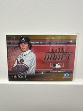 2022 Bowman Draft JR Ritchie Bowman Draft Night Gold Refractor /50 #BDN-6 Braves