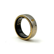 Oura Ring Gen 3 Horizon - Titanium - Size 10 - Gold - HEAVILY SCRATCHED