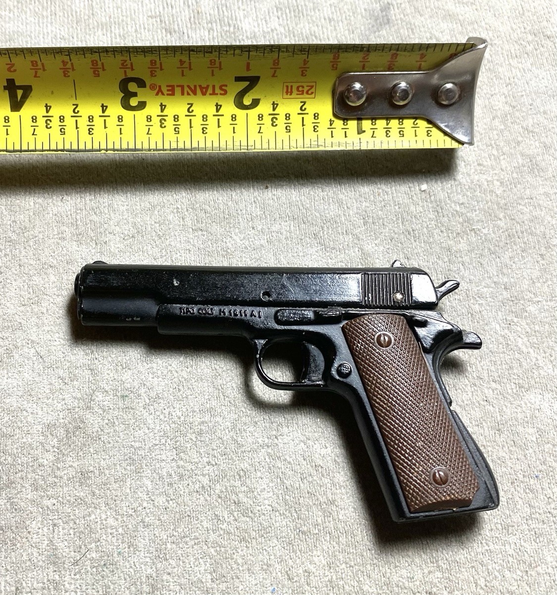 Vintage Mini Toy TIPO Colt 1911 A1, Heavy Metal, Uniwerk, Italy