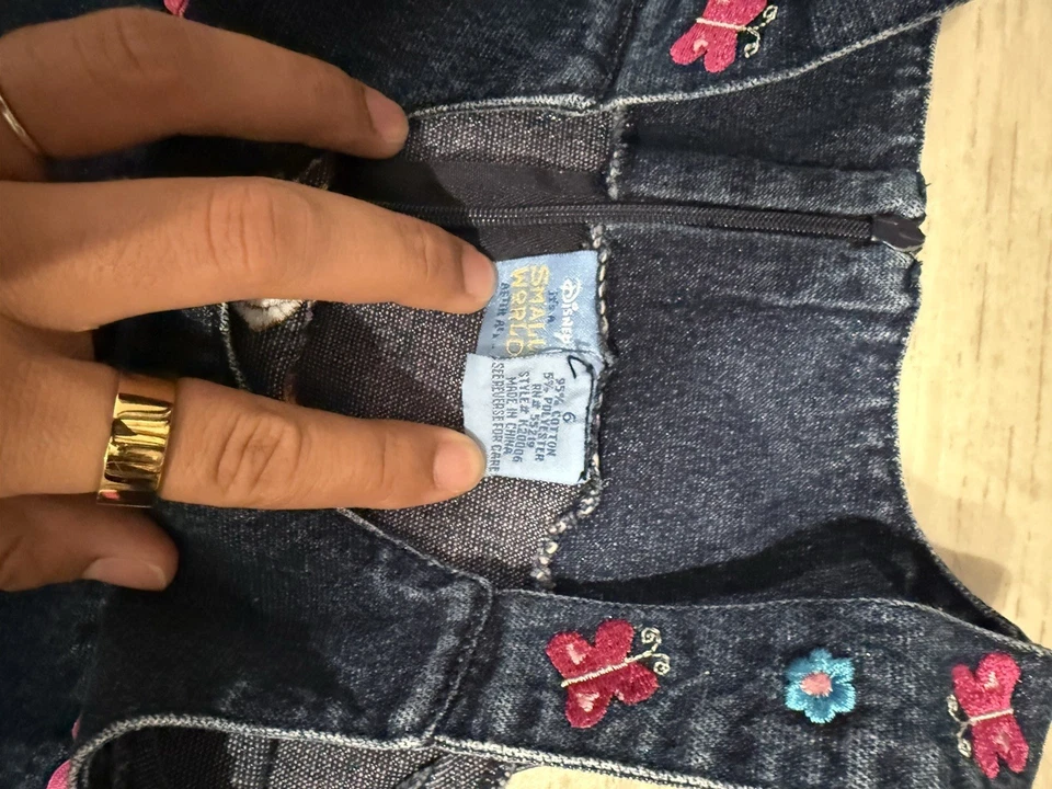 It’s A Small World Vintage Dress Disney World Size 6Y - Image 3 of 3