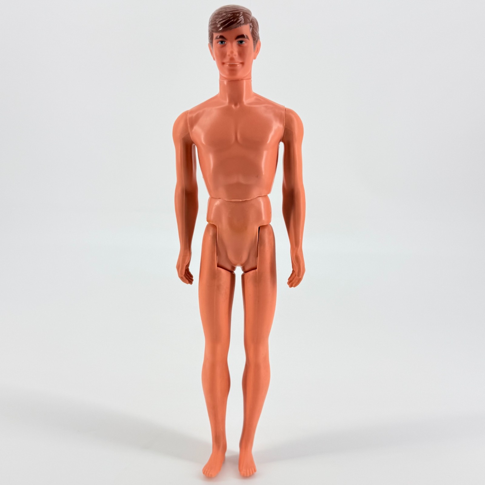 Vintage 1968 Mattel Ken Doll 12&rdquo; Taiwan Click Knees Brown 