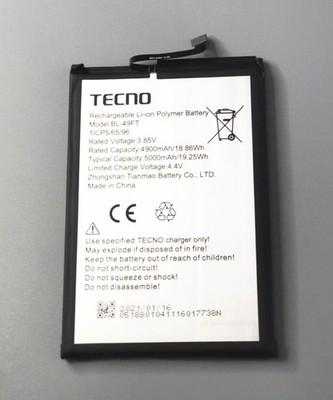 BL-49FT New 5000mAh 3.85V Replacement Battery For Tecno POP 4 Mobile Phone