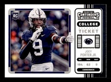 2023 Panini Chronicles Draft Picks #25 Joey Porter Jr. Contenders College Ticket
