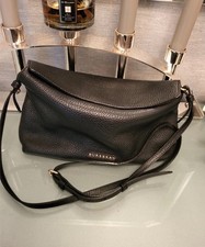 BURBERRY ORIGINAL LEDER TASCHE - DICKES LEDER - SCHWARZ - WUNDERSCHÖN