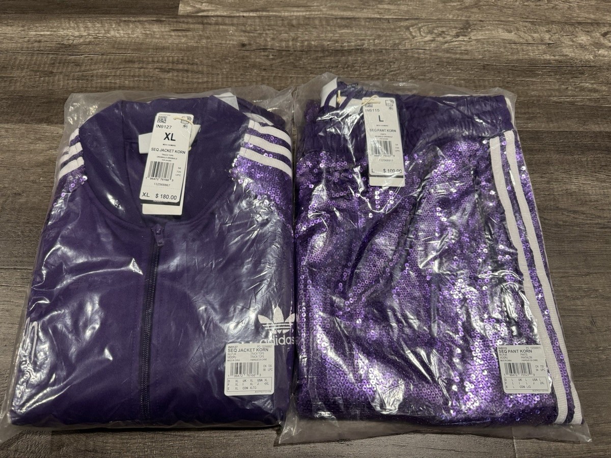 ❇︎order❇︎ KoRn Adidas Purple Sequin Tracksuit | eBay
