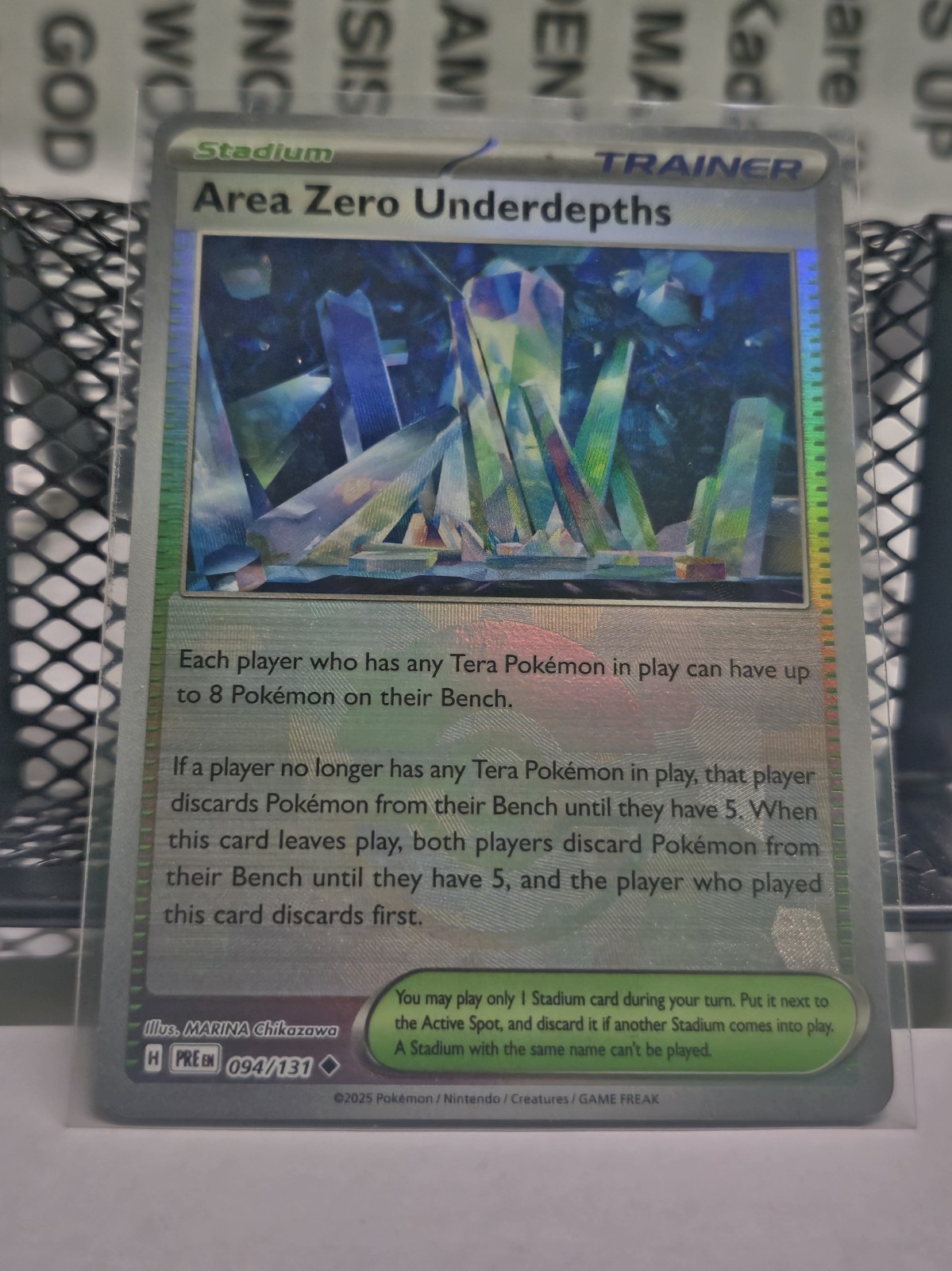 AREA ZERO UNDERDEPTHS 094/131 PRISMATIC EVOLUTIONS POKEMON (POKE BALL, NM)
