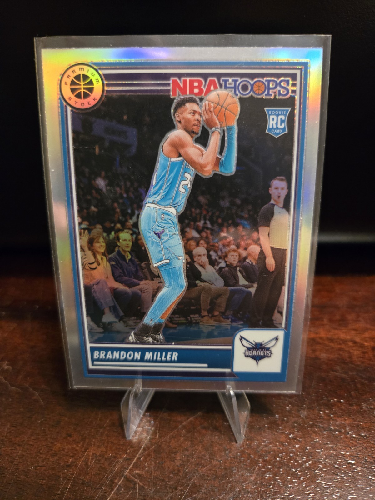 2023-24 Panini Nba Hoops Premium Stock - Brandon Miller #245 Silver Prizm (RC)