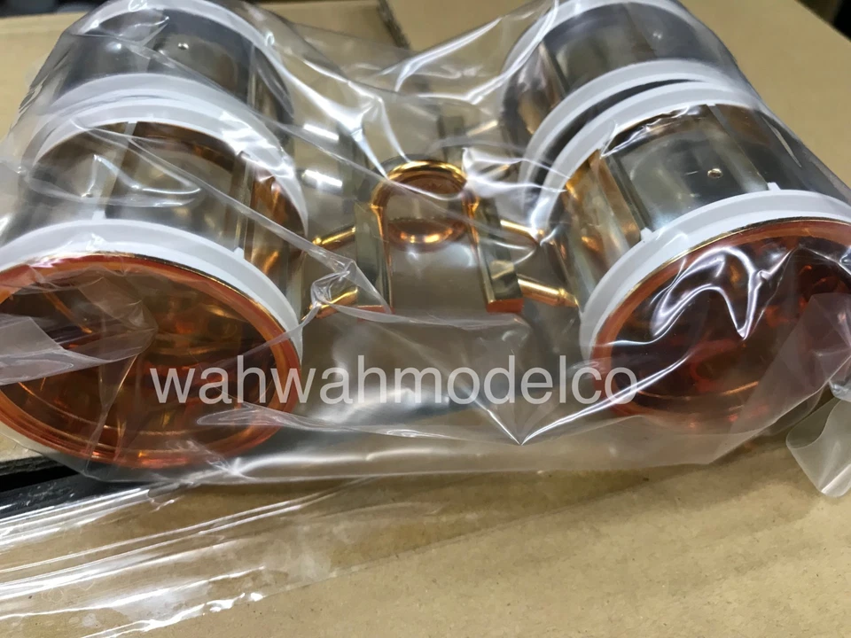 Tamiya 47417 RC WR-02CB T Parts Orange Plated Wheels(Comical Grasshopper/Hornet) - Image 2 of 2