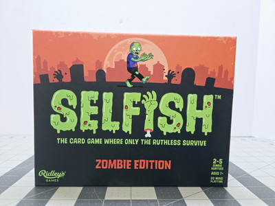 Selfish: Zombie Edition Board Game Ridley's Humor Zombies Card Game