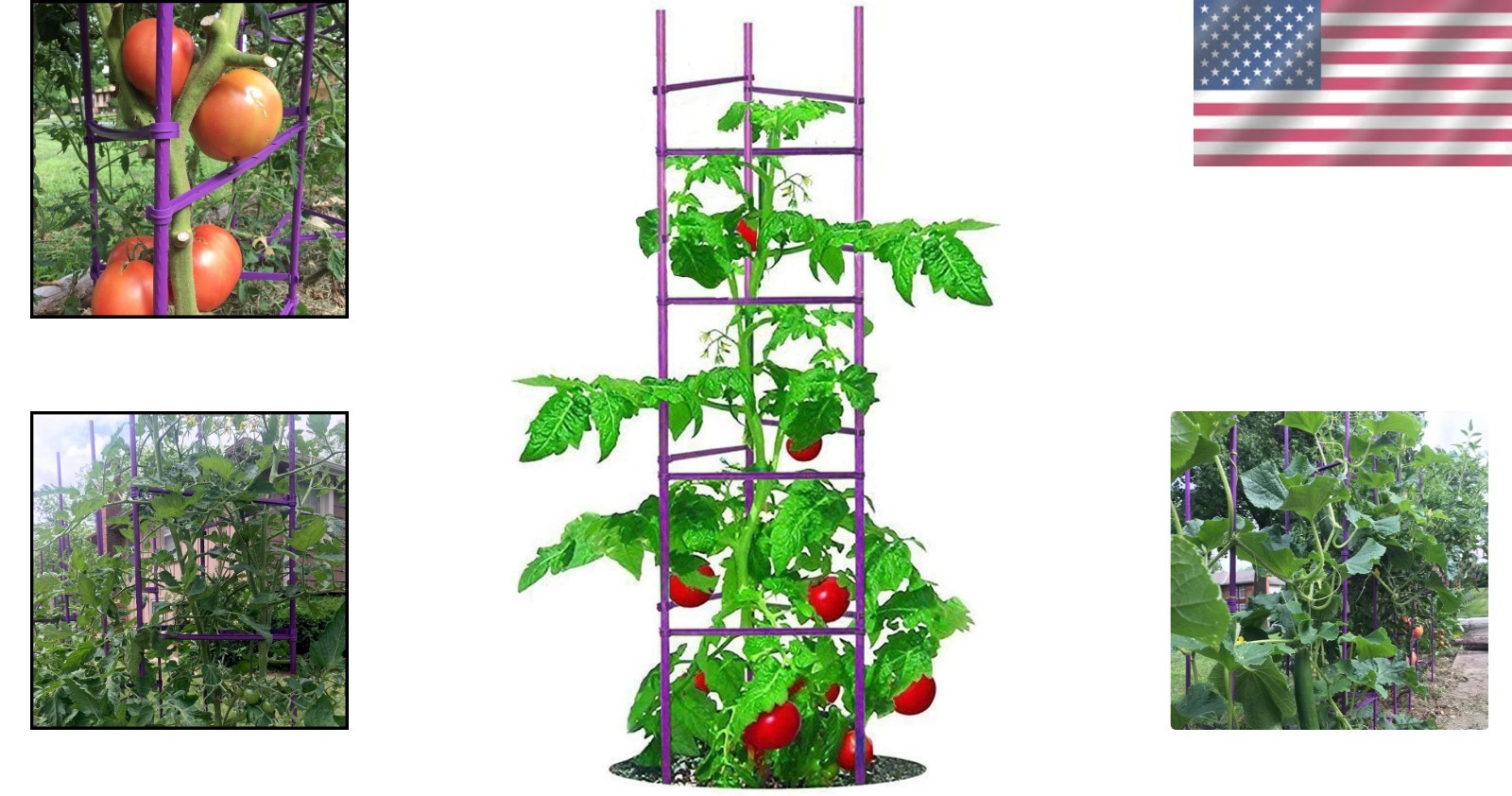 Durable Plastic-Coated 5ft Garden Stakes - Ideal for Climbing Plants Support