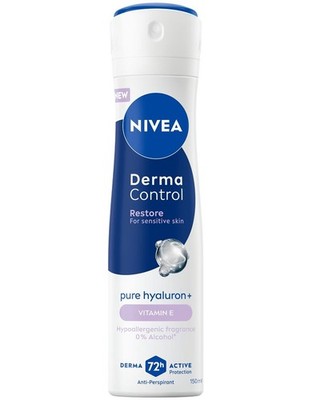 35,50 /L- 6x Nivea Women Deospray,Antitran.72HSchutz Derma Control Restore-150ml