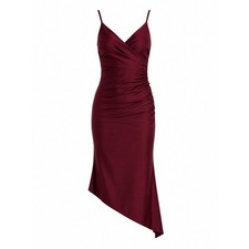 Windsor Wine Spotlight Moment V-Neck Surplice Midi Dress Size XS NWT