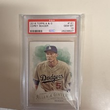 Topps Allen & Ginter 2016 Corey Seager #121 Rookie PSA 10 Dodgers Baseball Card. rookie card picture