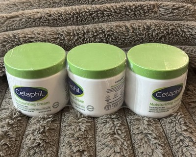 3x Cetaphil Hydrating Moisturizing Cream for Dry to Very Dry Sensitive Skin 16oz