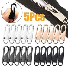 5PCS Universal Metal Zipper Puller Replacement Slider Bags, Luggage Sewing