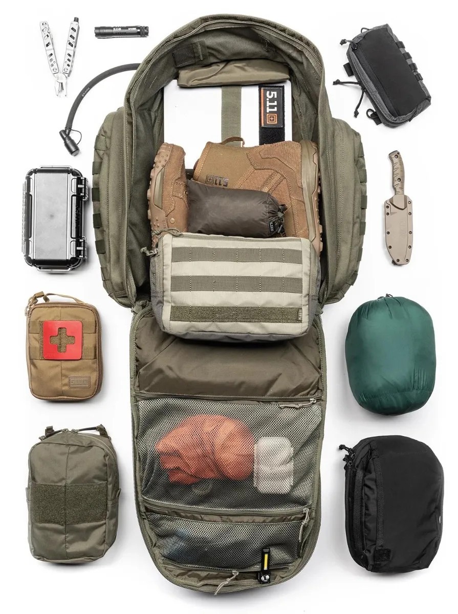 5.11 Tactical RUSH72 2.0 Backpack - Ranger Green 56565 - 55L Hydration Ready