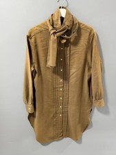 Jil Sander+ Women s Wool Shirt Brown Camel Si...