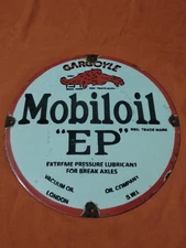 GARGOLYE MOBIL OIL EP  Porcelain Enamel Sign (12in)