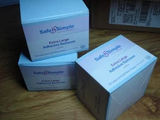 3 Boxes Safe n Simple Extra Large Adhesive Remover Wipes 4 x 4 3/4 lot exp 2027