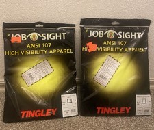 2 TINGLEY S75022.2X JOB SIGHT ANSI 107 HIGH VISIBILITY T-SHIRT - LIME - SIZE 2XL
