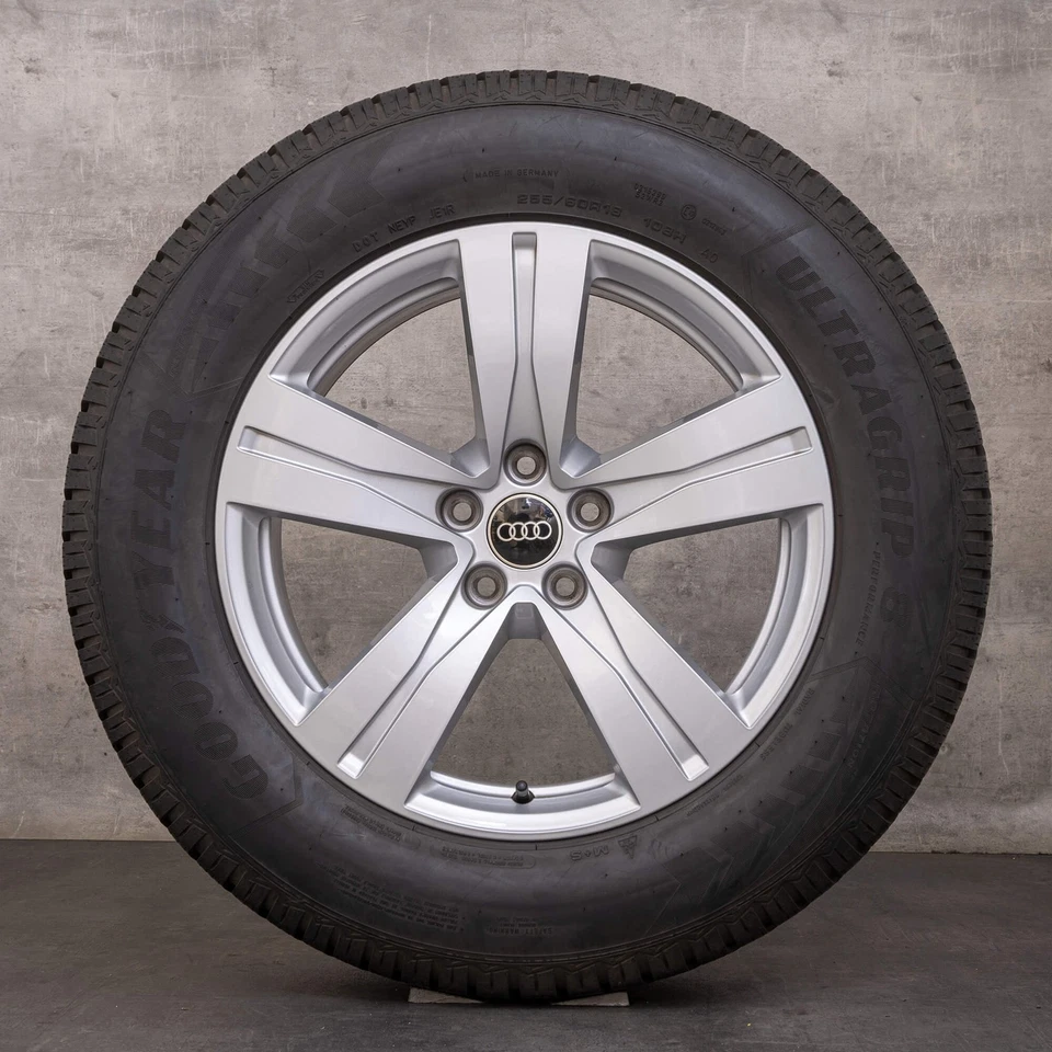 Audi Q7 SQ7 Winterräder 18 Zoll 4M Felgen 4M0601025A silber glanz - Bild 3 von 4