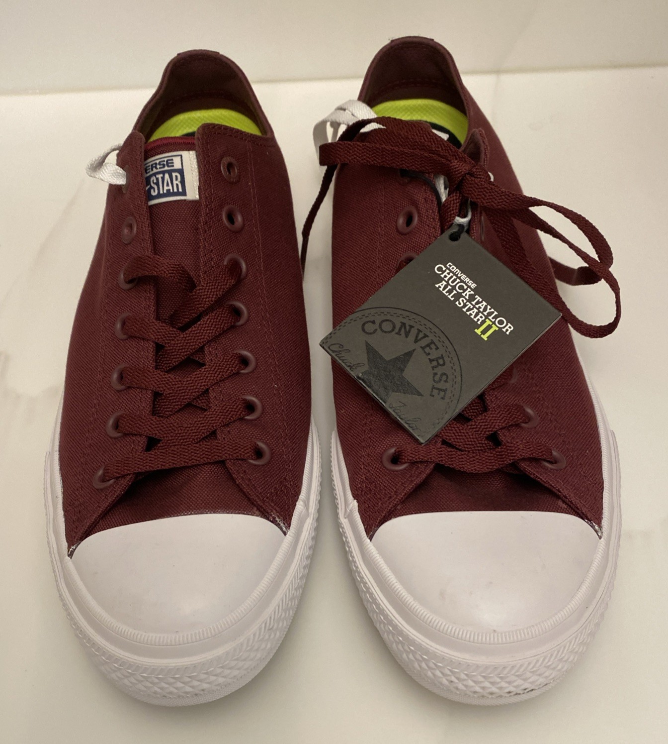 NEW Converse Chuck Taylor II Sneakers Lunarlon Burgundy 150150C Men’s SZ 13 thumbnail 9