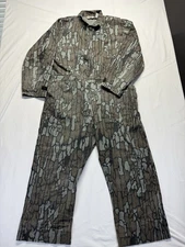 Cabelas Camo Coveralls Mens XL regular Jumpsuit Camo Hunting USA hemmed