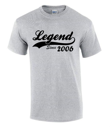 Divertida Camiseta Leyenda Desde 2006 20 Cumpleaños Unisex Hombre Mujer T0772 - Imagen 4 de 11