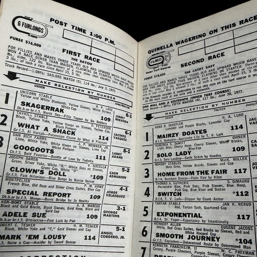 1979 Belmont Stakes Programm spektakuläres Gebot geschlagen von Küstenpferderennen - Bild 6 von 6