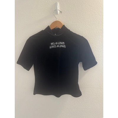 Killstar Wednesday Collab Velvet Black Mock Neck Addams Family Top Small
