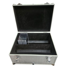 Diamond Plate Aluminium CD Aufbewahrungsbox für 50 x CD Jewel Cases
