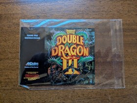 Acclaim Double Dragon III NES Original Instruction Manual, English