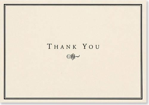 Благодарственные письма черного/кремового цвета (открытки) (ИМПОРТ из Великобритании)