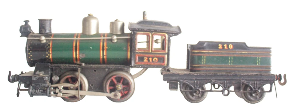 Scarce Early 1902-1904 Bing "210" Clockwork Freight Wagon Train Set - Image 2 of 4