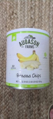 Augason Farms Honey Coated Banana Slices Gluten Free 2 lbs 1 Oz (935 g)
