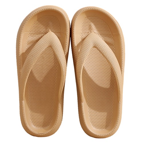 Odor-free Slippers Solid Color Women's Thick Sole High Platform Flip Flop - Picture 11 of 15